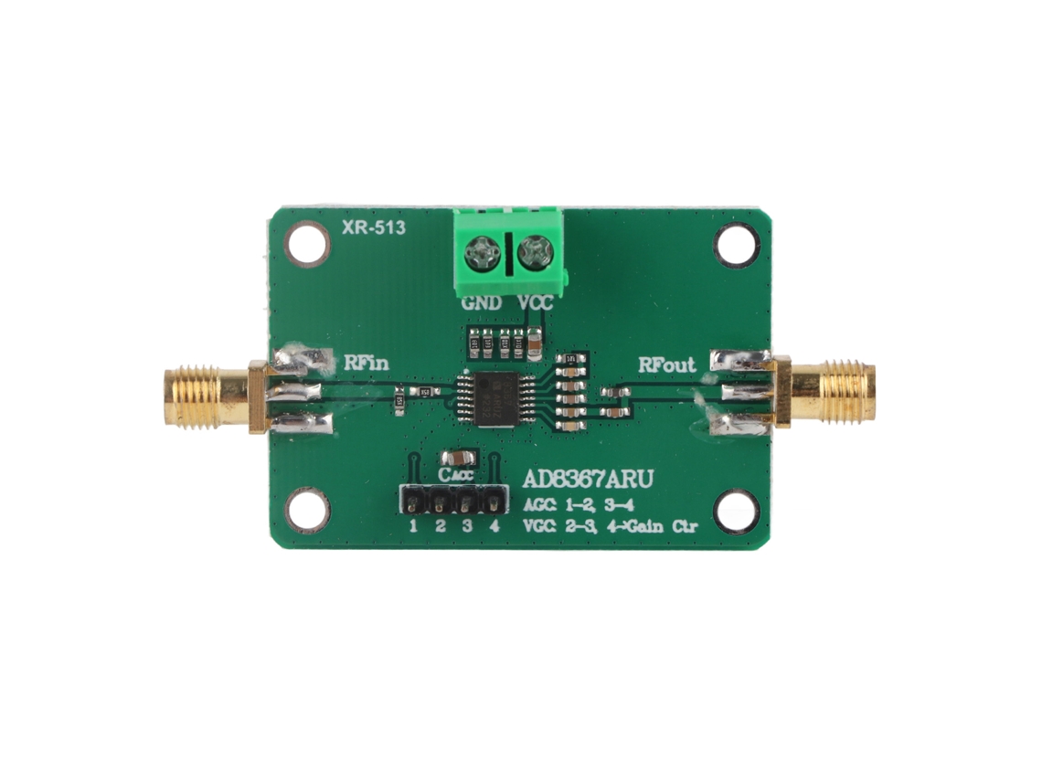 Módulo Amplificador If com Agc Ad8367 Placa Pcb Componente Eletrônico 0.1 500mhz