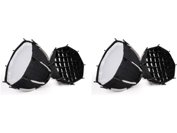 2 Softbox Octogonal 30cm Mini Bowens com Grade de Encaixe SFUSHOS