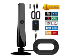 Antena Vertical Com Ventosa Para Tv Digital Hdtv Dvb, T2 Com Sinal Terrestre