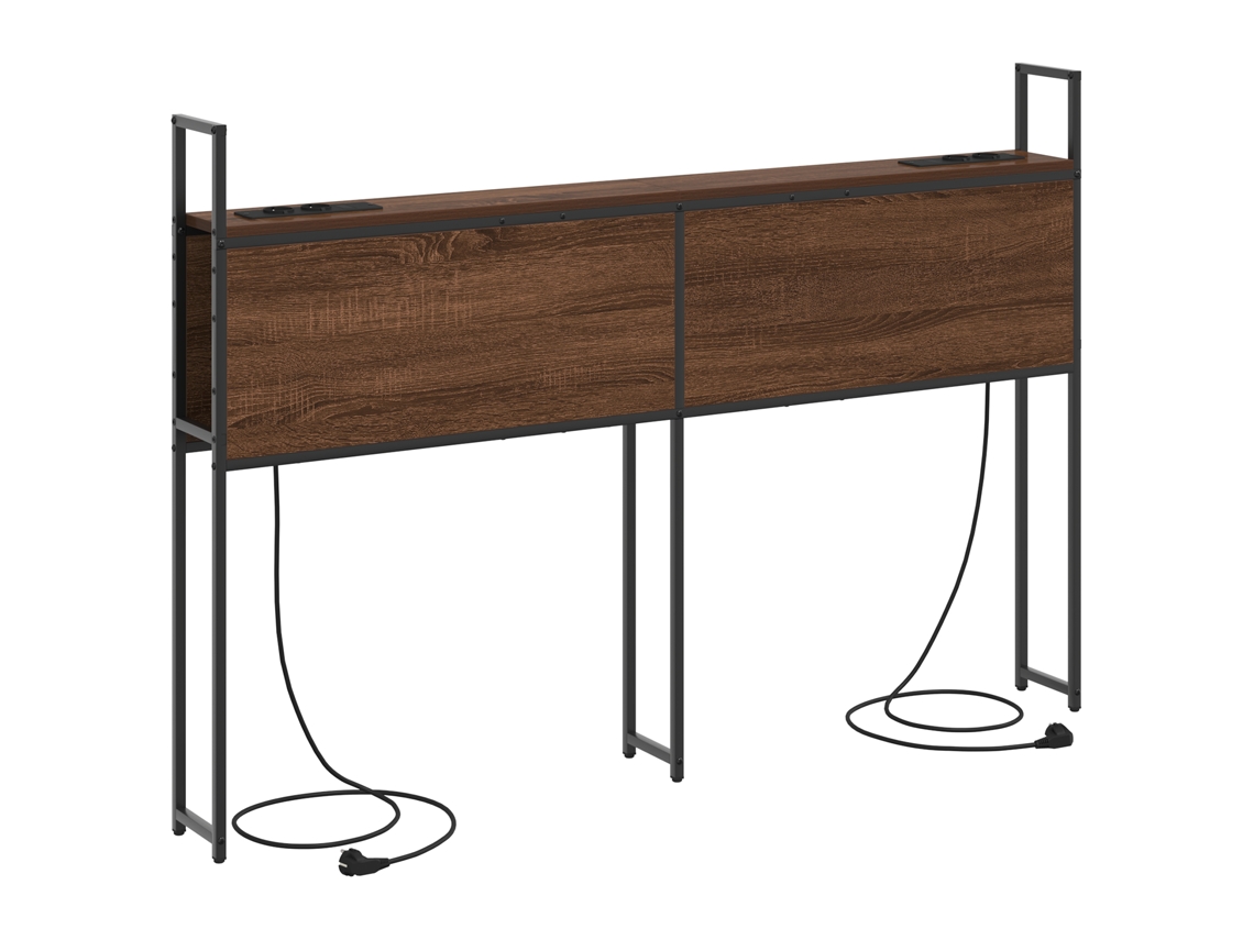 Conjunto 1 Cabeceira De Armazenamento Vidaxl Castanho Derivados De Madeira (98 Cm)