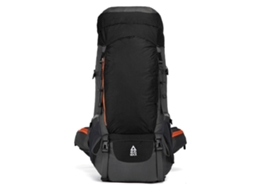 Mochila Em Tecido Oxford Respirável E Durável Com Fivela, Para Escalada, Trilhas E Camping, Capacidade De 65 Litros, Preta