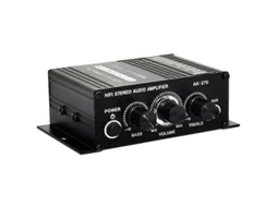 Amplificador De Áudio Ak270 De Alta Fidelidade, Dois Canais, Portátil, 12v, Compacto, Digital, Para Uso Diário.