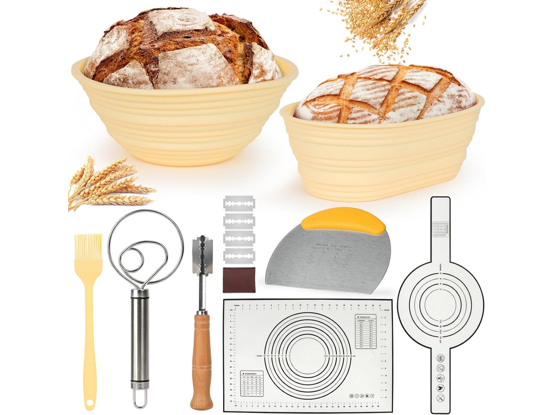 Cesto Banneton Para Pão Artesanal, 23 Cm, 25 Cm, Formato Redondo E Oval, Para Massa Madre, Fermentação Natural E Padaria Doméstica