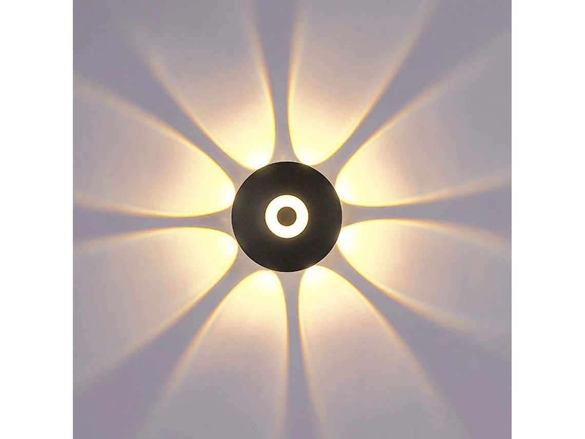 Luz de parede Nova Line LED 9w IP66, moderna, 3000k branco quente, alumínio | S/MARCA
