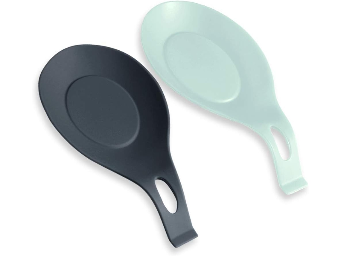 Colher De Silicone Ranhurada Resistente Ao Calor