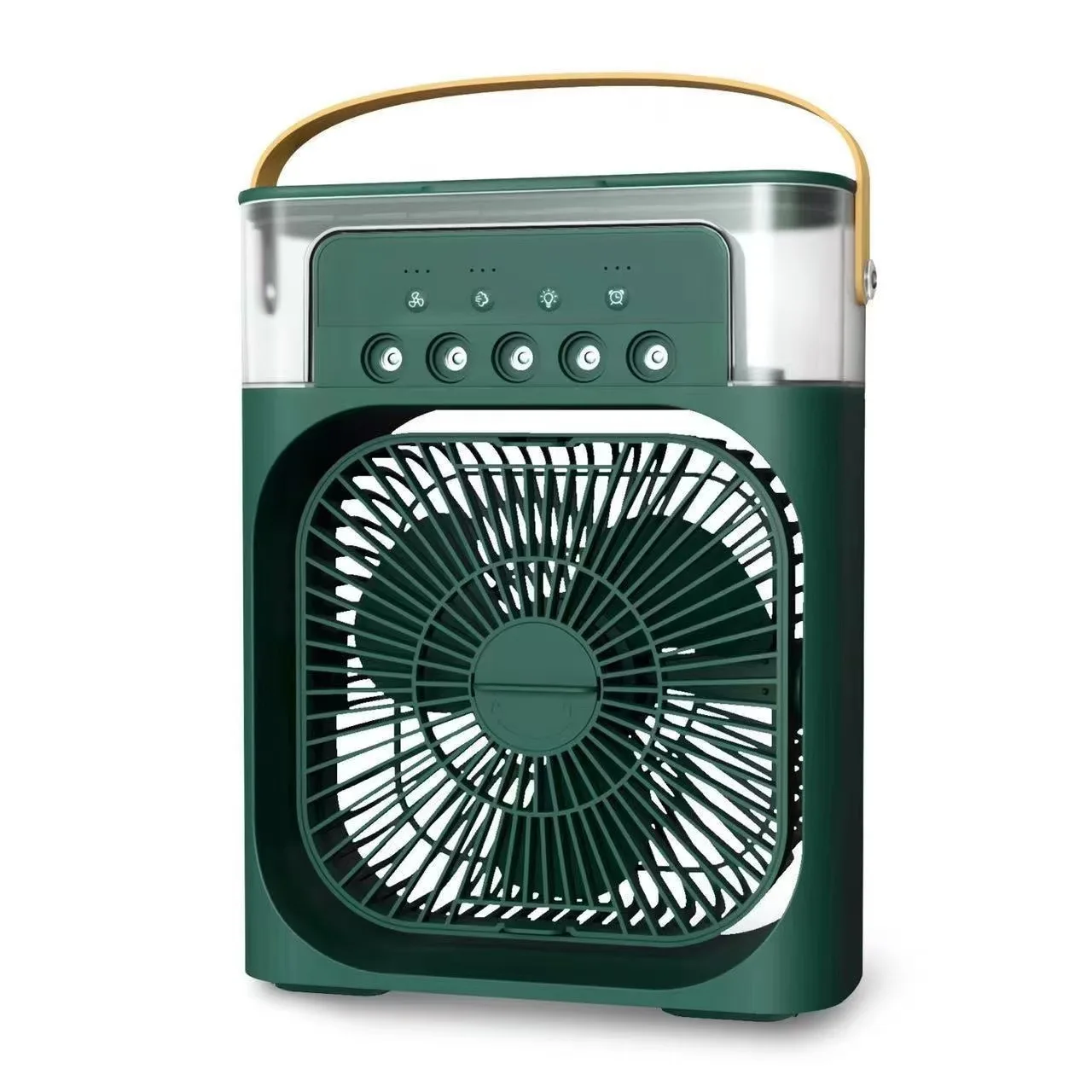(verde) Ventilador/ar-condicionado/refrigerador De Ar Portátil Para Casa/luz Noturna De Led Refrescante E Revigorante