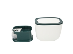 Dispensador de Arroz Doméstico Grande Capacidade com Retorno Automático Recipiente de Armazenamento Verde com Xícara