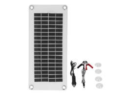 Cargador De Batería Solar Portátil Com Painel 10w 12v Controlador Inteligente Para Carro Rv Automóvel