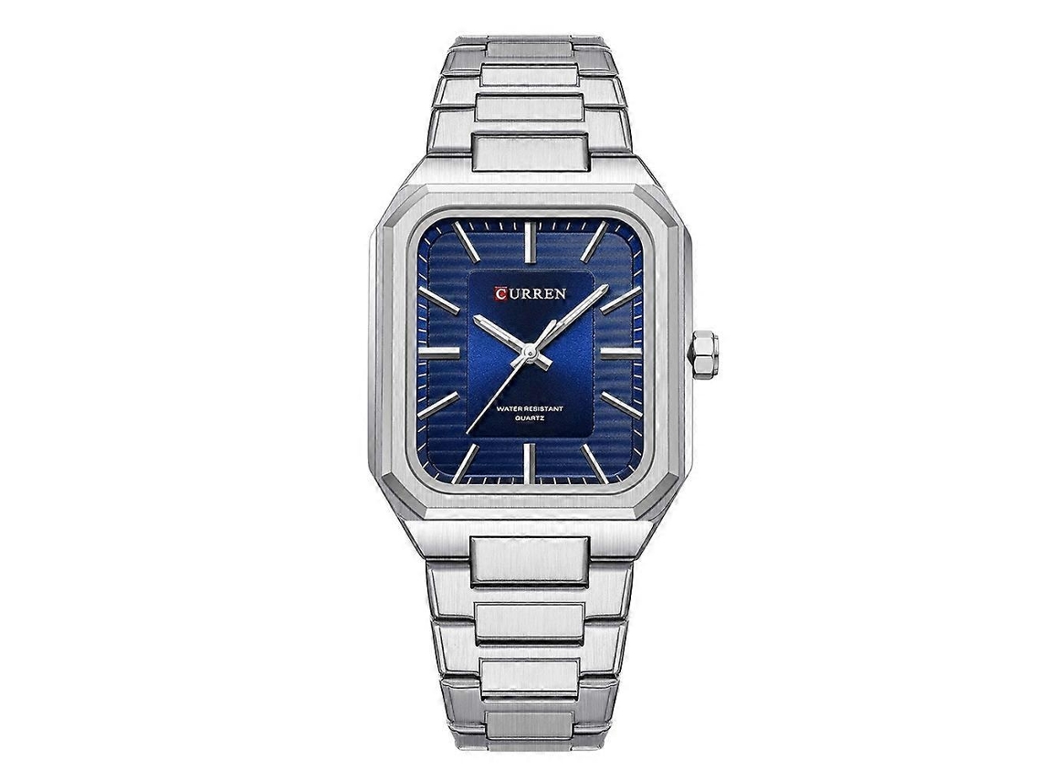 Relógio Masculino Curren 8457 Business Com Pulseira De Aço E Formato Quadrado, De Quartzo.