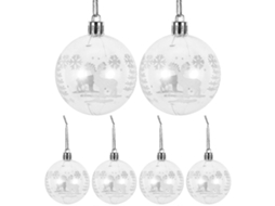 Bolas De Natal Transparentes Com Design De Alce Para Árvore De Natal Olysi Shop