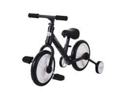 Bicicleta Equilíbrio Infantil 2 5 Anos com Banco e Pedais Ajustáveis, Brinquedo Educativo na Cor Preta