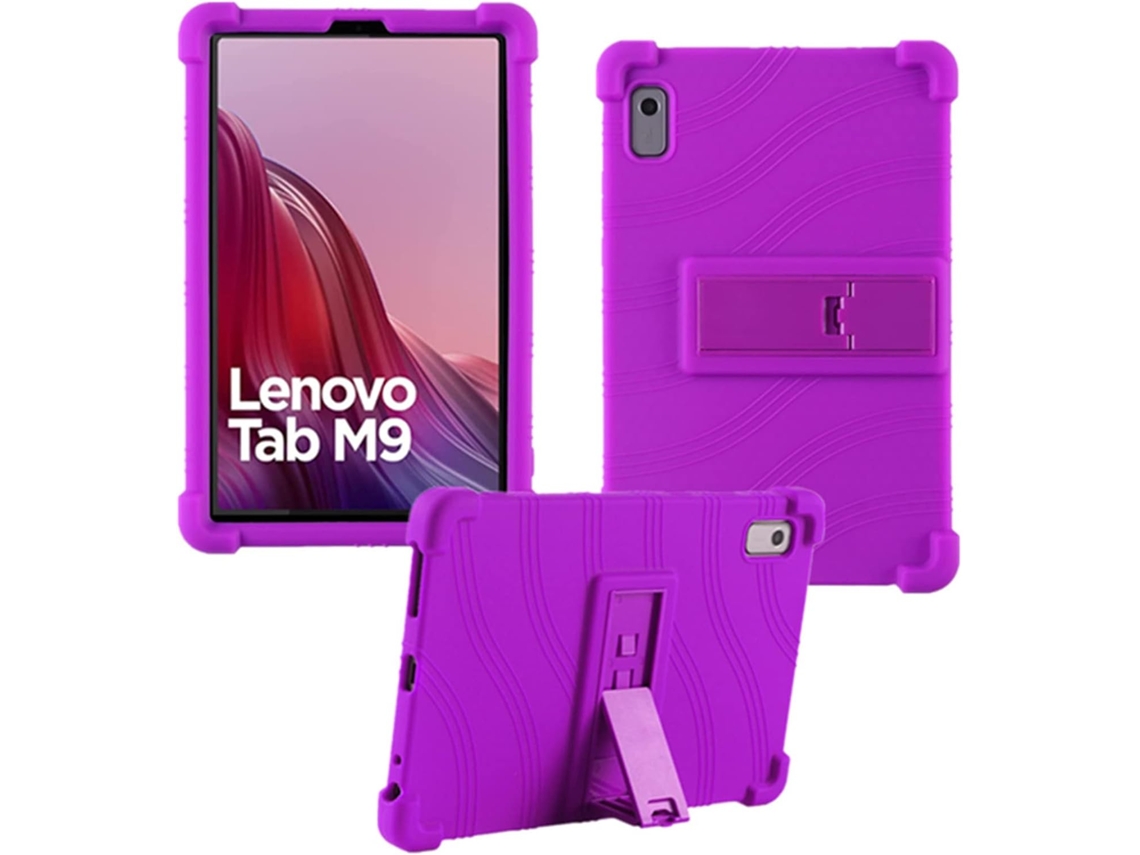 Capa Protetora Ajustável Em Silicone Macio Para Tablet Lenovo Tab M9 Na Cor Roxa. Tuotuo (tb 310fu, Lançado 2023)
