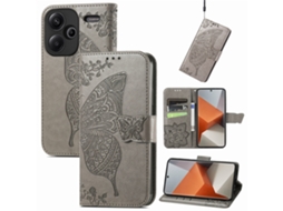 Capa Protetora Flip Com Relevocinza com Fio, Xiaomi 13 Pro