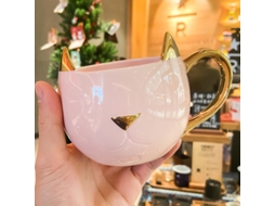 Caneca De Café Gato Dourado, Canecas E Xícaras Chá, Para Café, Utensílios Bebida Divertidos Cozinha, Sala Jantar, Bar, Casa Jardim Aquaforge