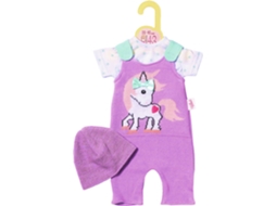Roupa de Boneca ZAPF Knitted Romper and Hat 43cm