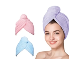 2026 3 Peças Toalla de Cabelo Coral Fleece Suave Absorbente Microfibra para Mulher Envoltorio Secador de Cabelo