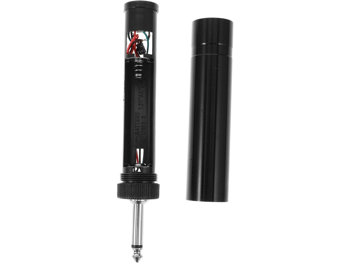 Adaptador De Metal Preto Para Microfone De 3,5 Mm E 6,35 Mm