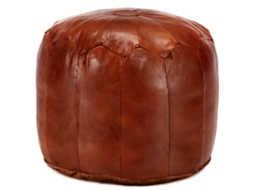 Vidaxl Pufe 40x35 Cm Couro De Cabra Genuíno Bronze