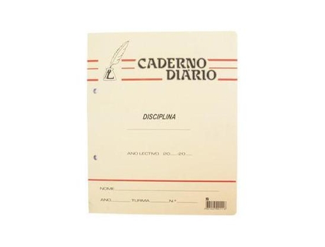 Caderno Diario Pena Quadriculado Agraf A4 40 Fls