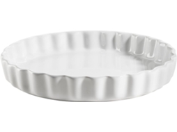 Prato de Tarte de Cerâmica, 27 Cm, Branco ZYBLSSBB