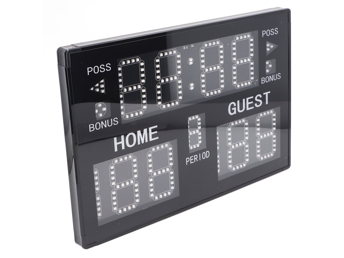 Placa de pontuação basquetebol digital led 11 dígitos com controle remoto S/MARCA