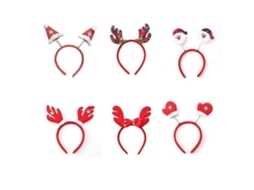 Conjunto De 6 Tiaras De Natal Fofas Para Enfeitar A Cabea E A Festa Natalina Hengjian