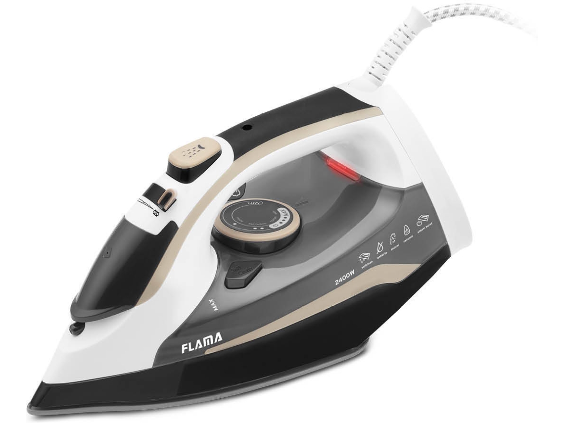 Ferro a Vapor FLAMA 5342FL (Jato vapor: 80 g/min - Base: Cerâmica)