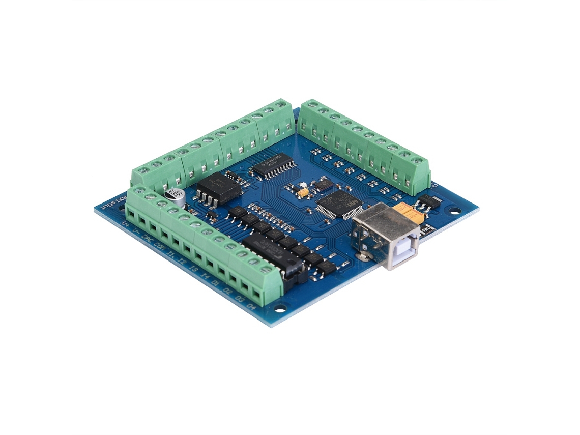 Placa Cnc Mach3 Usb 4 Eixos 100khz com Breakout