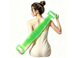Toalha De Banho De Silicone Verde 60 X 7 Cm, Ferramenta De Limpeza Para As Costas Para Uso Doméstico, Cinto De Limpeza Para Banho