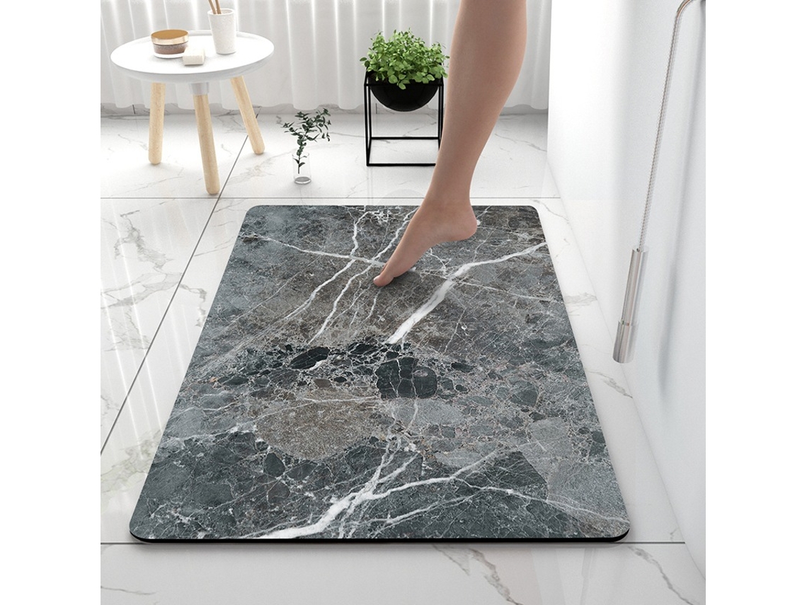 Tapetes de Banho Antiderrapantes Absorventes de Secagem Rápida para Decoração de Banheiro Padrão 19 EVELTEK 40x60cm