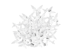 Adesivos Borboletas 3d Parede Decorativos Prata