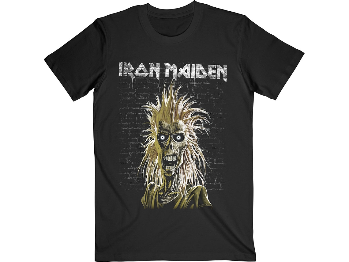 T-Shirt ROCK OFF Iron Maiden - Eddie 40th Anniversary Preto (Tamanho: L)
