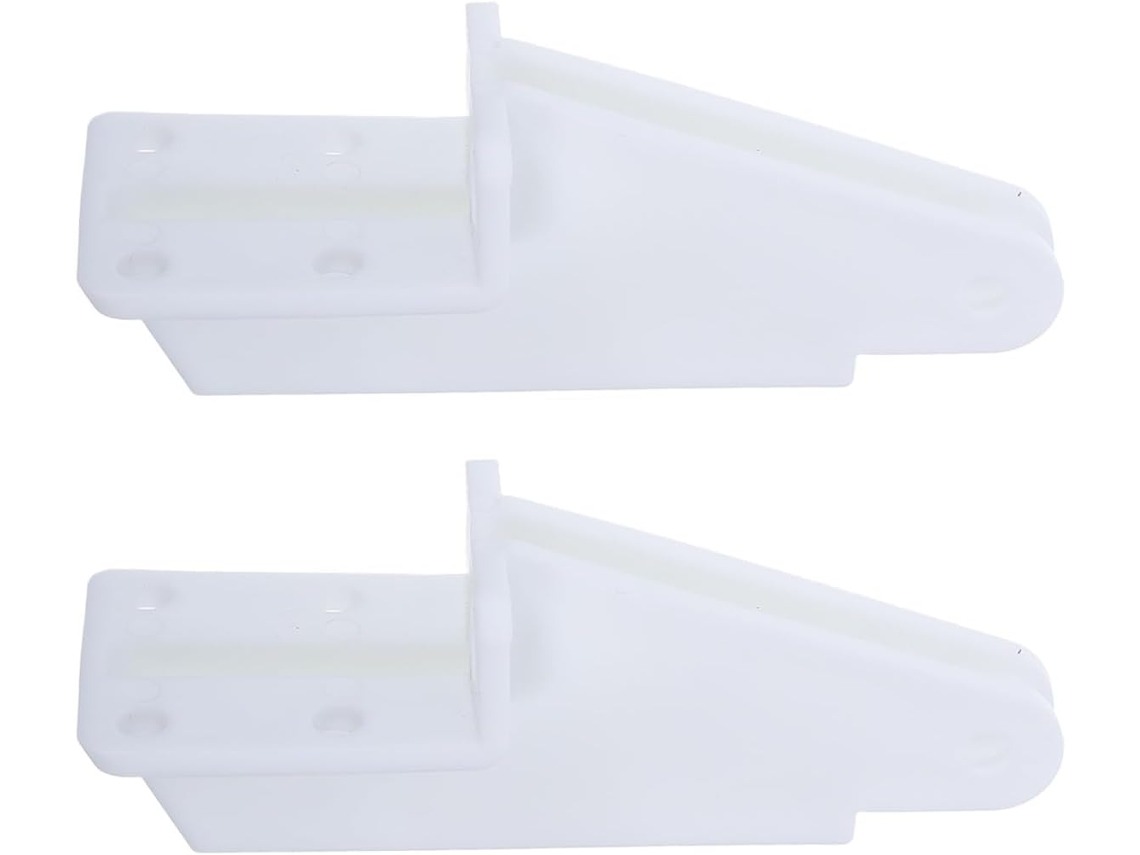 Suporte Para Fecho De Porta (2 Peças) Para Porta De Tela De Plástico Branca 11x4,