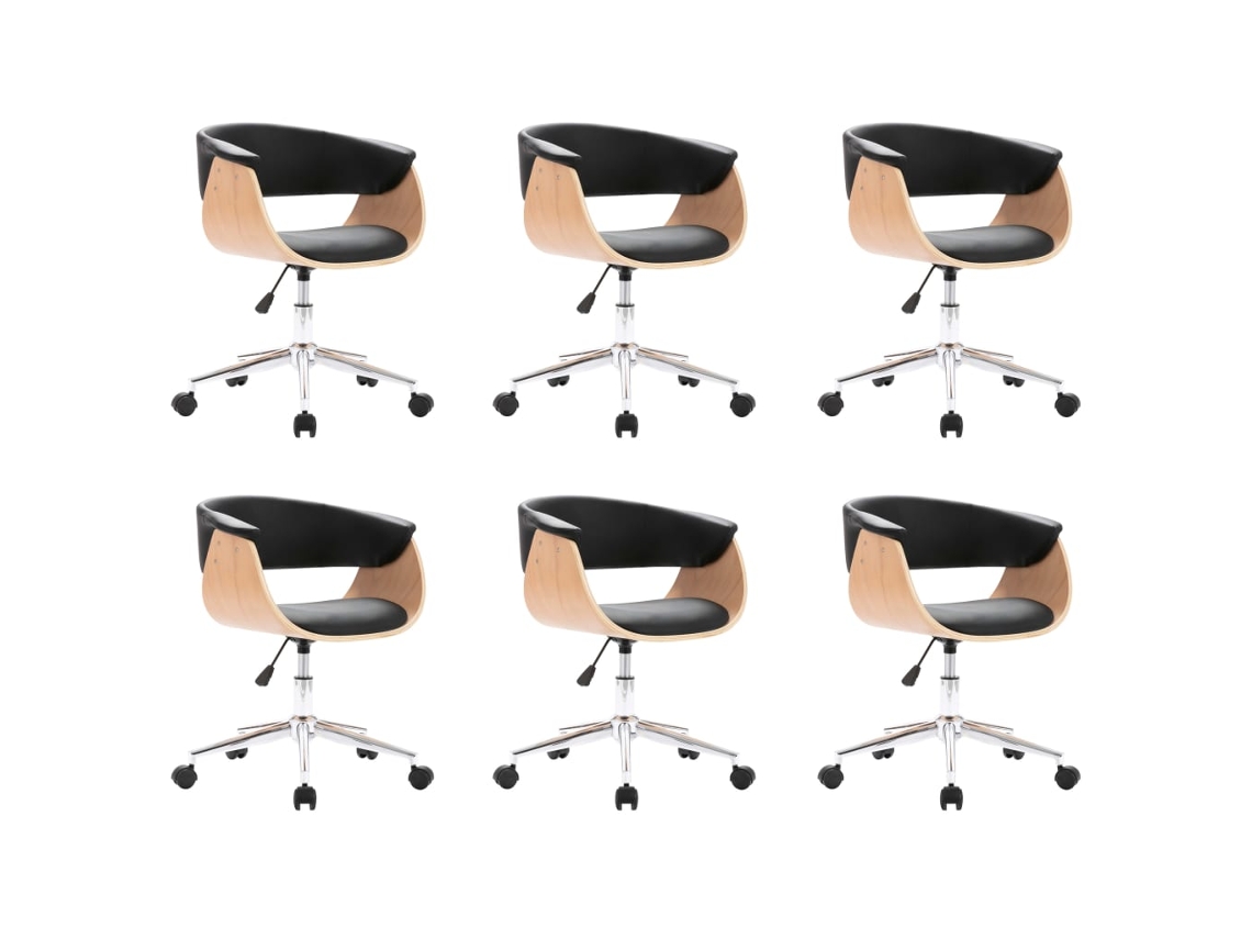 Dining Chair, Dining Chairs Vidaxl Preto Couro Artificial (n/a)