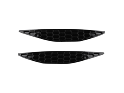 2pcs Gloss Black Rear Bumper Reflector Delete Set Fit For Mk7 R Rline 2013 2016