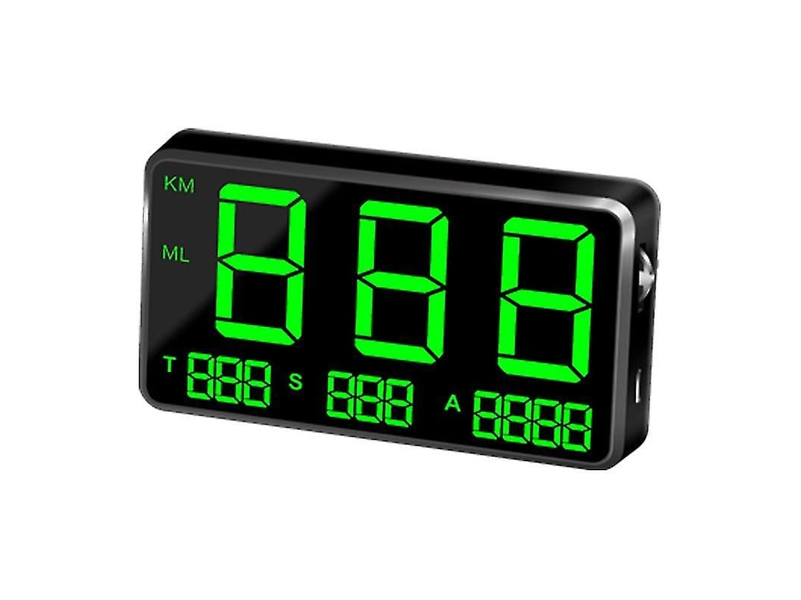Display De Cabeça Para Carro Com Velocímetro Gps E Alarme De Velocidade Excessiva Mph/km/h