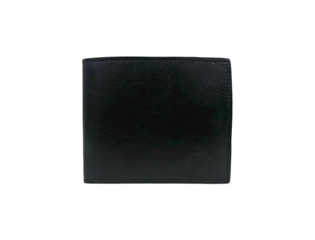 Porta-moedas Carteira De Homem Marroquinaria Antunes Horizontal Preto