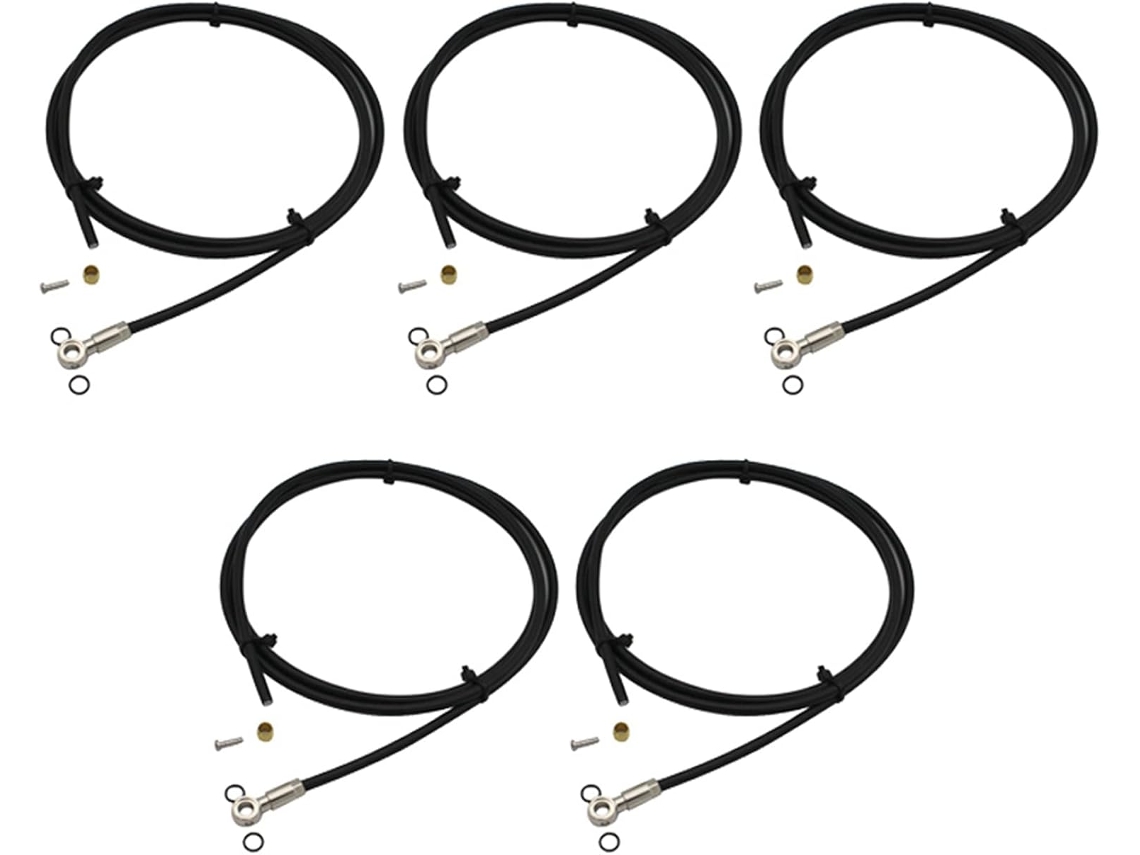 Conjunto SFUSHOS de 5 mangueiras de freio hidráulico, 2m, para bicicletas