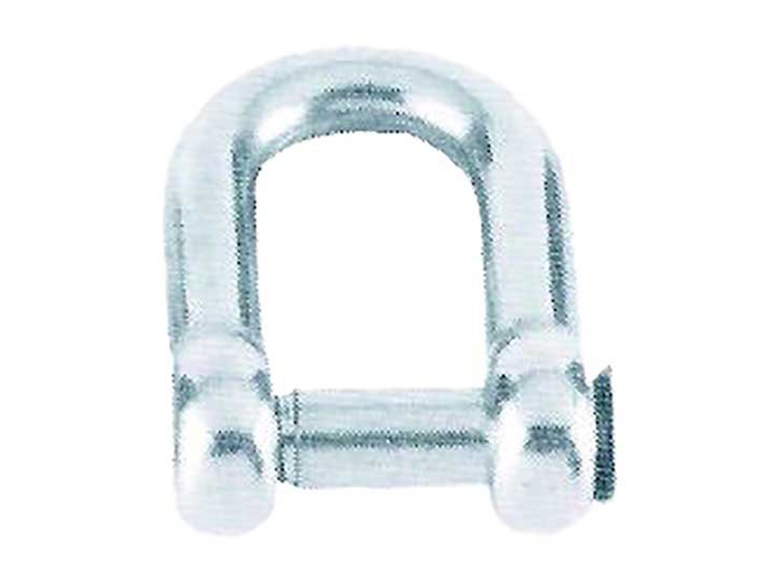 Manilha D Oval Sink Pin Aisi 316 Prateado 10 Mmlalizas