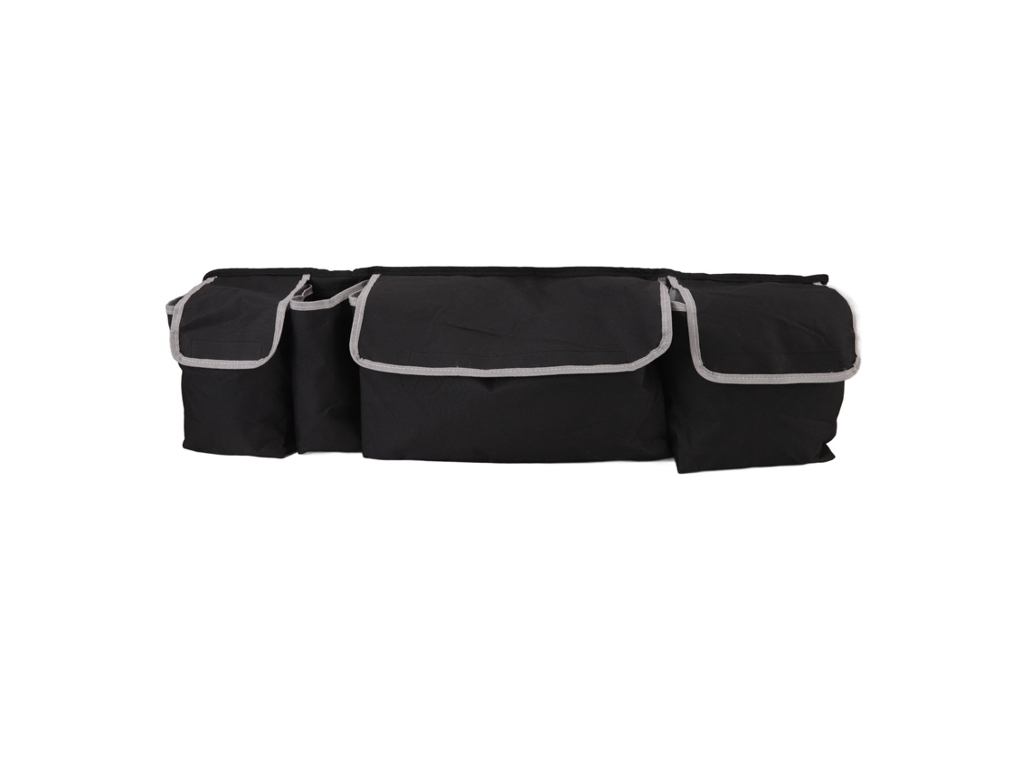 Bolsa de Armazenamento para Banco Traseiro de Carro Universal Oxford 600d Capacidade Grande Preta