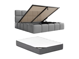 Cama Com Cofre Damado