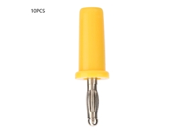 Laxiscreed Tomadas De Terminais De Parafuso Com Painel De Cobre, Amarelo, 4mm Para Instalação Elétrica