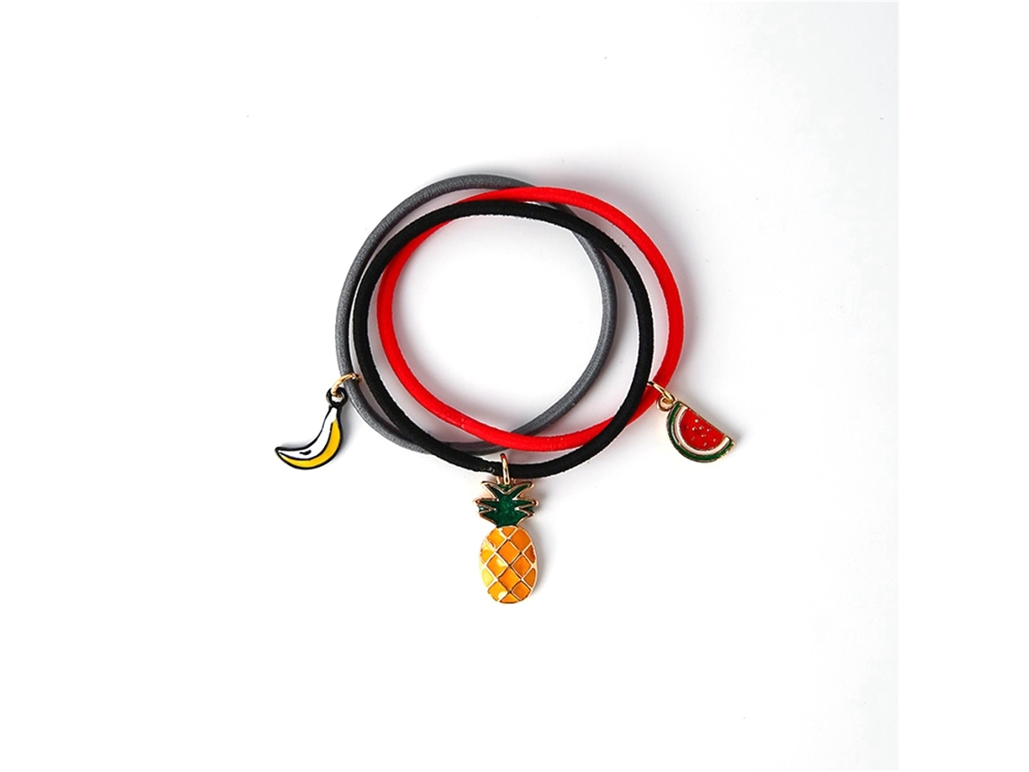 Elastic Hair Tie Para Prender E Decorar Cabelo Com Ponteado