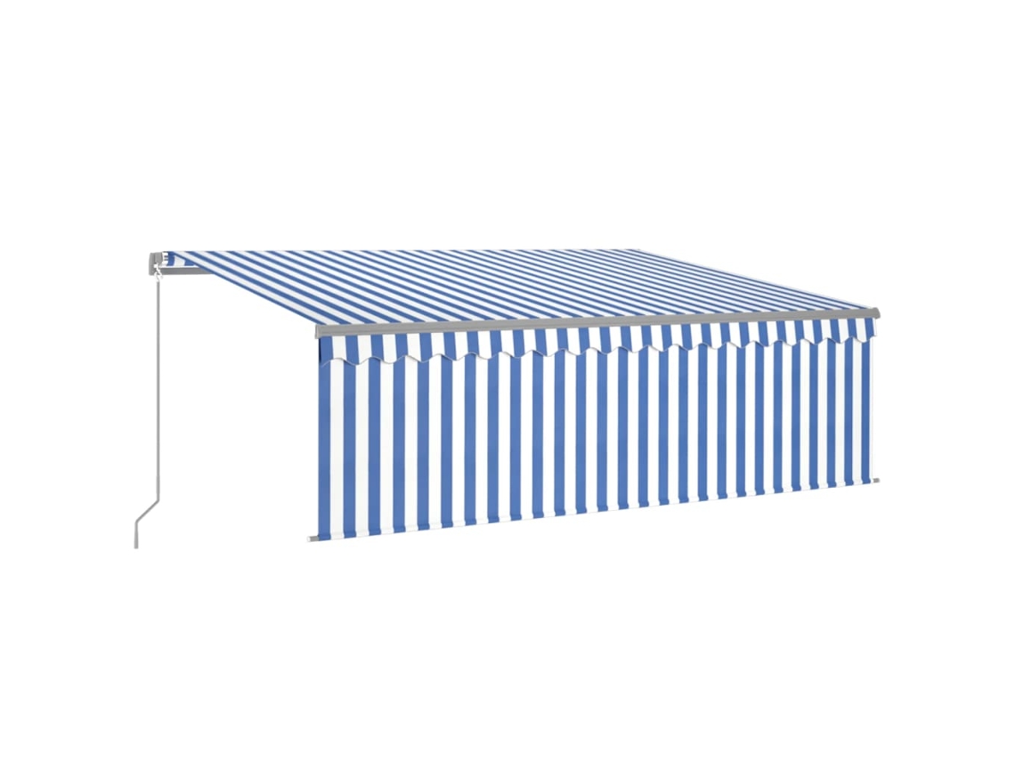 Retractable Awning, Retractable Awnings Vidaxl Azul Alumínio (4 X 3 M)