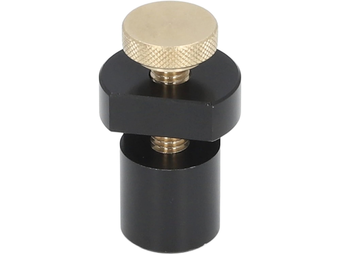 Régua Auxiliar De Ângulo Para Marcenaria Em Liga De Alumínio Cagnolo De 20 Mm Com Limite Fixo (preta Gokoco