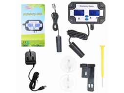 YURU medidor de qualidade da água pH e salinidade 2 em 1 tester monitor analista profissional para águas marinhas jardinagem hidropônica