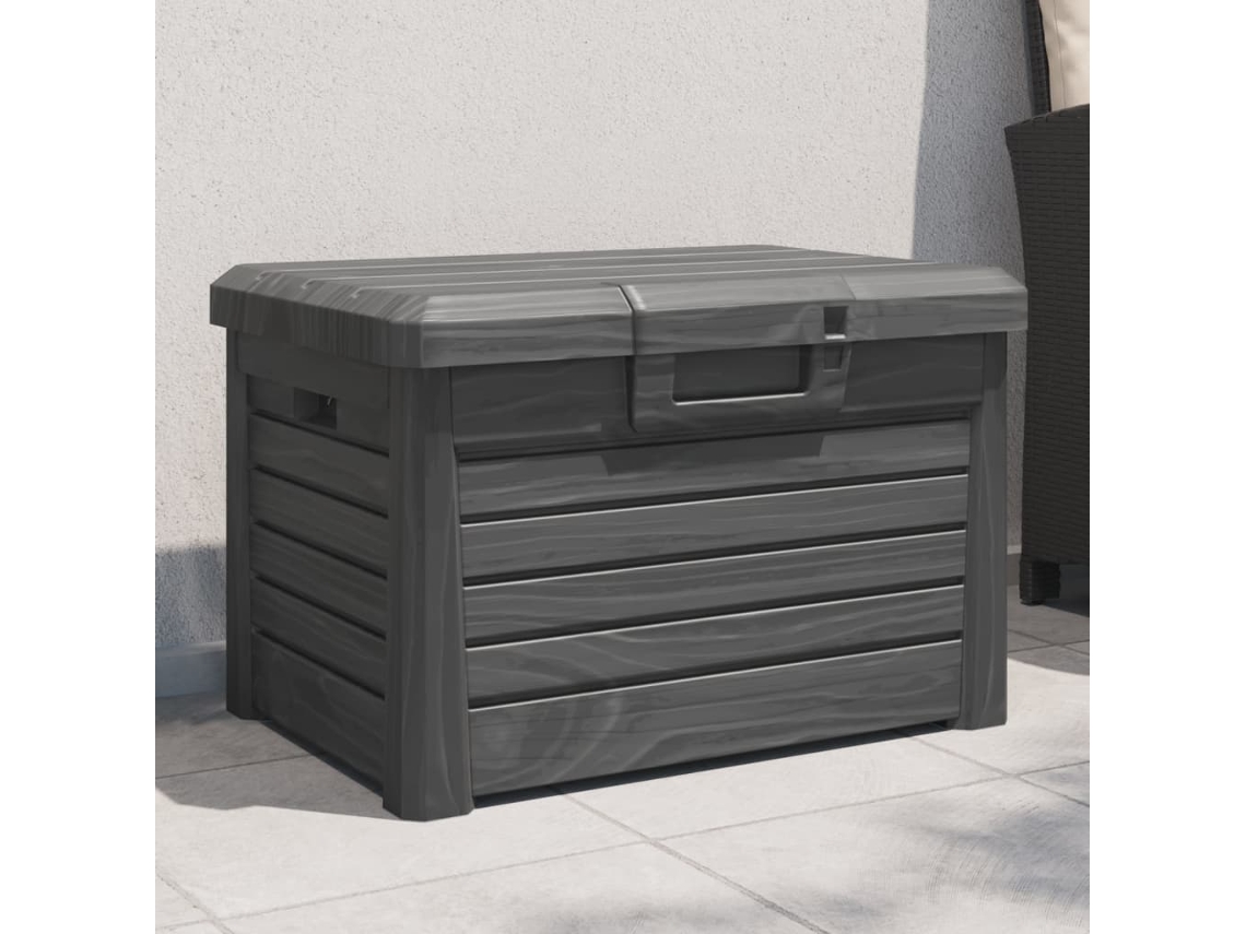 Caixa Para Almofadãµes Ao Ar Livre Polipropileno Antracite DKD HOME DECOR