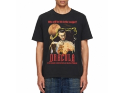 Rockinstone Horror Movies Dracula Moon And Candles Black Adult T-shirt Size:m