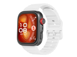 Bracelete para Huawei Watch Fit 4 Pro / Fit 4 / Fit 3 XIAOMOYU silicone textura ondulada branca