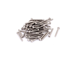 100 Parafusos CHABERLU de cabeça sextavada interna M5x6mm, aço liga preto